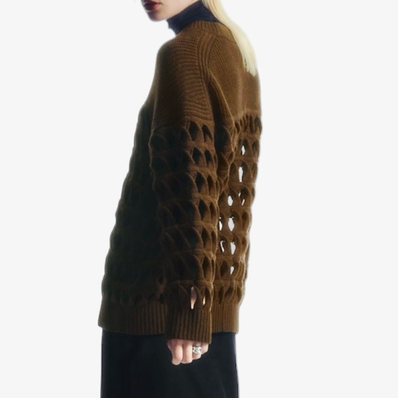 NWT COS Open Knit Wool Sweater - Picture 8 of 9